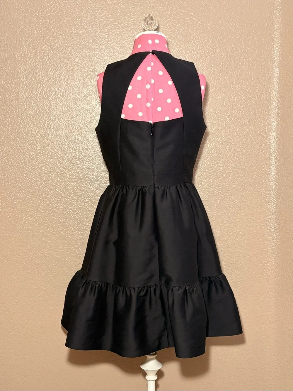 kate spade Black Sleeveless Dress with Pearl & Crystal Neckline
